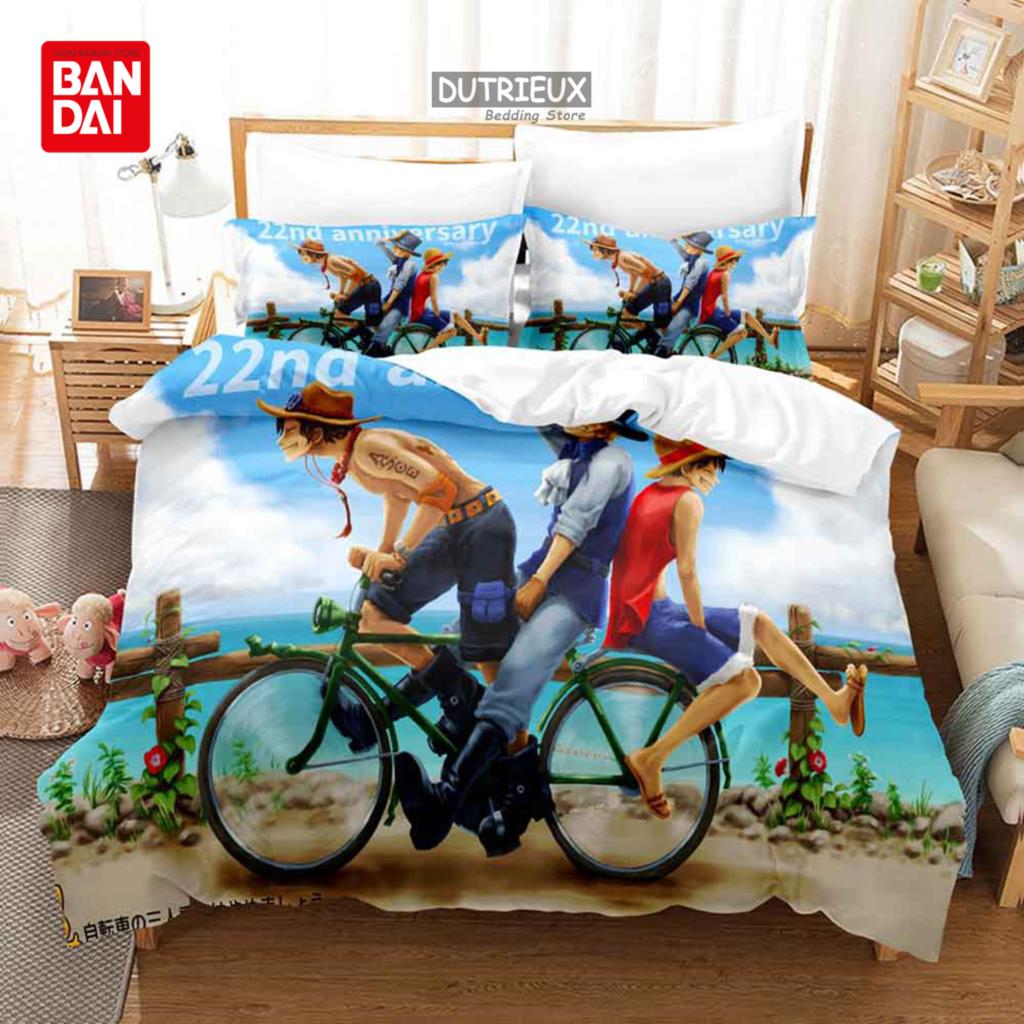 

ONE PIECE Anime Bedding Set Juvenile Monkey D.Luffy Odyssey Pattern Duvet Cover Set Bedding Set King Size Bed Comforters 135x200cm