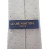 LOUIS VUITTON  M77847 tie gray silk mens