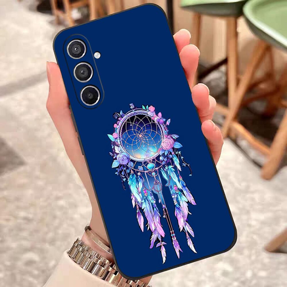 Beautiful Feather Dreamcatcher Phone Case For Samsung S25 Edge 24 23 22 21 20 Ultra Plus Fe Galaxy A54 53 34 25 16 Silicon Cover