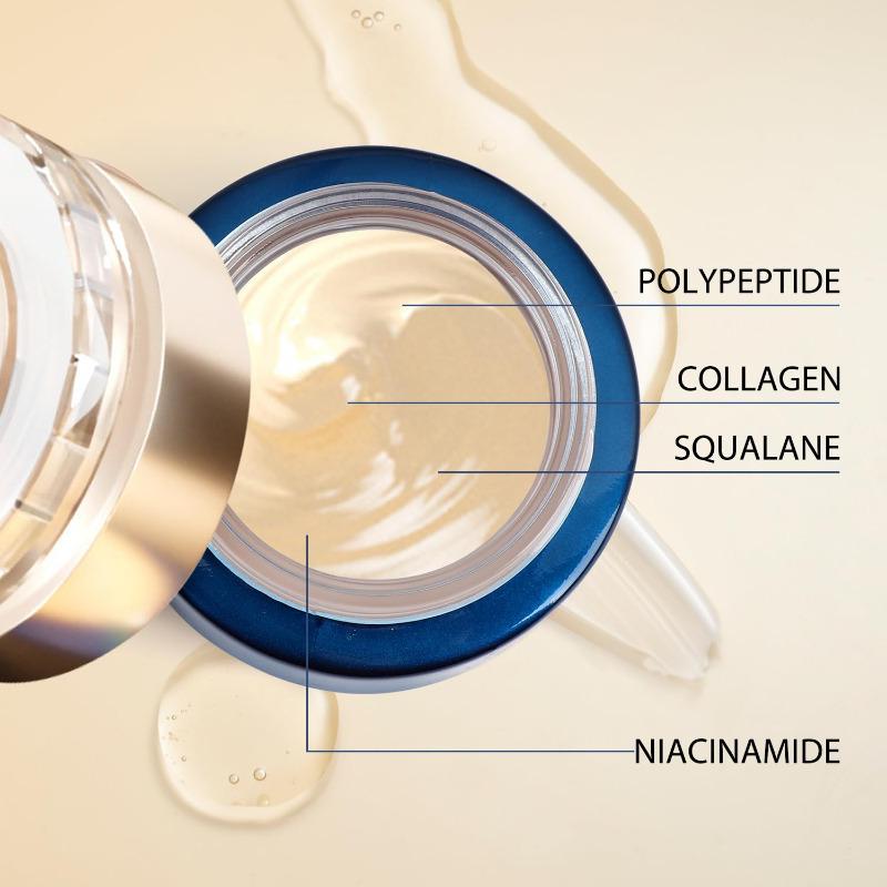 Crema reafirmante antiarrugas y antienvejecimiento con polipéptidos Crema facial hidratante y rejuvenecedora Esencia blanqueadora Cuidado facial delicado