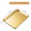 304 Stainless Steel Rectangle Tray Large Capacity Metal Food Serving Pan Steamed Rice Sausage Plate Kitchen BBQ Storage Trays