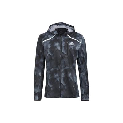 Giacca con Cappuccio da Corsa Marathon Uomo Capospalla Nero HE4562