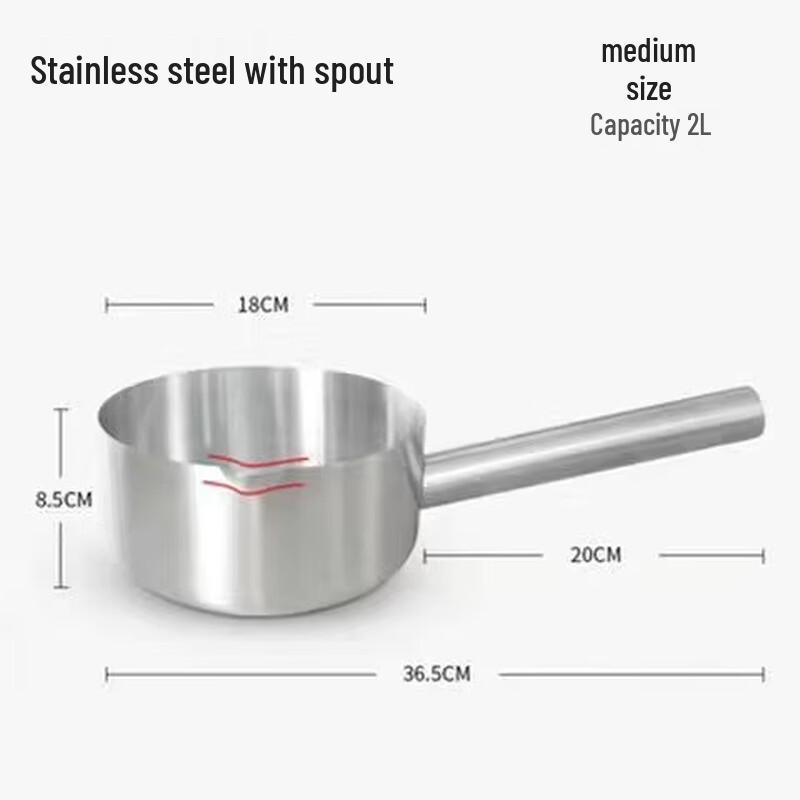 Handun 304 Stainless Steel Flat Bottom Ladle