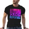 Eat Sleep Yaoi Repeat Fujoshi Anime Boy Gay Manga T-Shirt Big and Tall Loose Fit T-Shirt