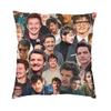 Custom Modern Pedro Pascal Ultimate Collage Fan Art Sofa Cushion Cover Soft Pillow Case Home Decorative