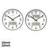 Durable Plastic Frame Wall Clock Energy-saving With Temperature And Humidity Display Clocks Wall