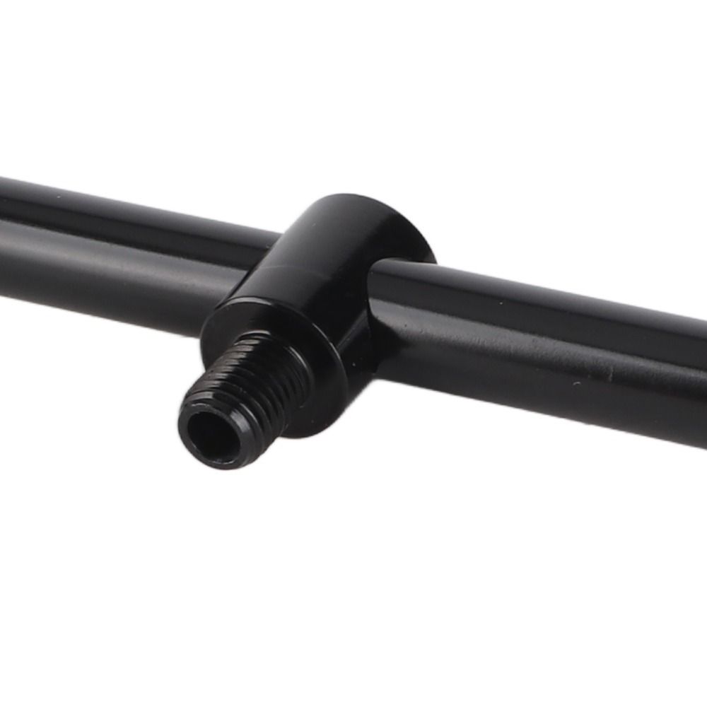 Aluminum Alloy Fishing Rod Buzz Bar 20/25/30cm 2 Head Fishing Crossbar Bracket Lightweight Black Fishing Rod Holder Carp Fishing