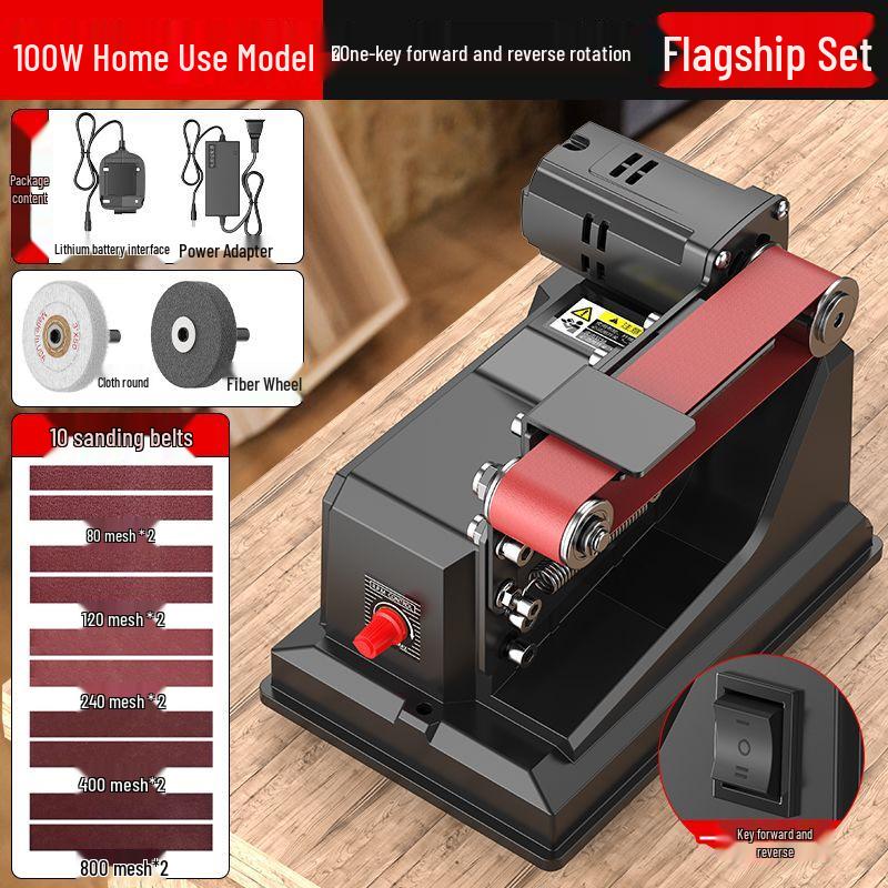 Electric Mini Belt Sander & Polisher Machine for Home Use