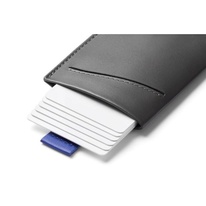 [Bellroy] Card Sleeve Slim Leather Wallet - CharcoalCobalt 105mm x 70mm x 7mm