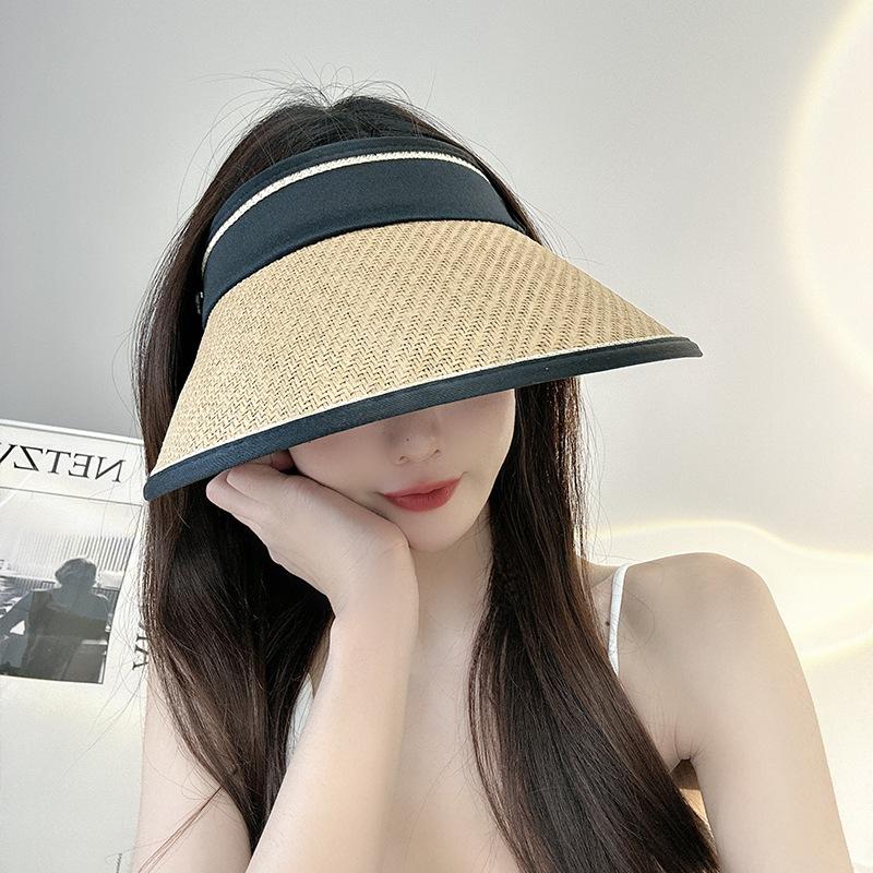 Sommer Sonnenhut für Damen mit faltbarem Sonnenschutz und Gesicht bedeckendem Sonnenhut