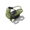 TANAX Motorcycle Anti-Theft Helmet Wire Lock, Handle Clamp Mount, Coil Type, Olive, 3-Digit Dial Lock, 1000m, MF-4776