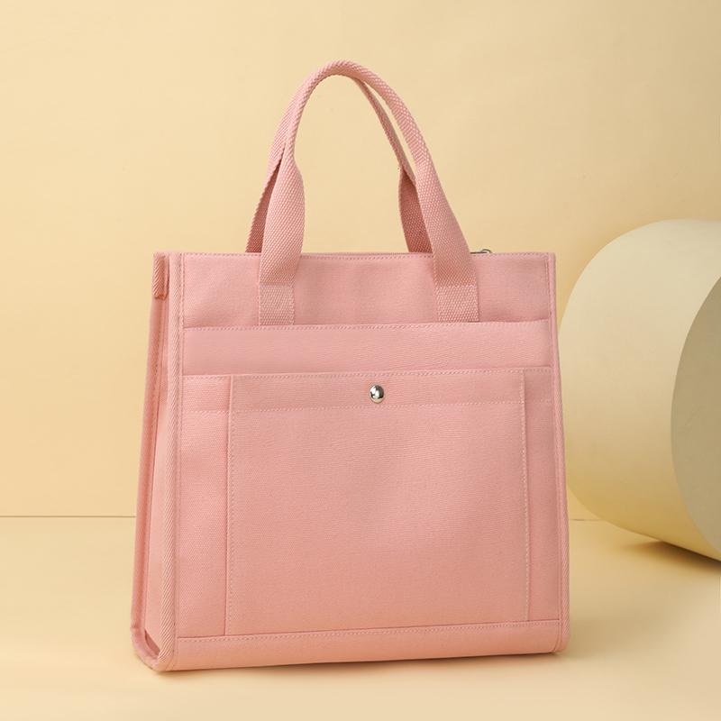 Canvas Bag Women's Large Capacity Multi-Pocket Tote Bag