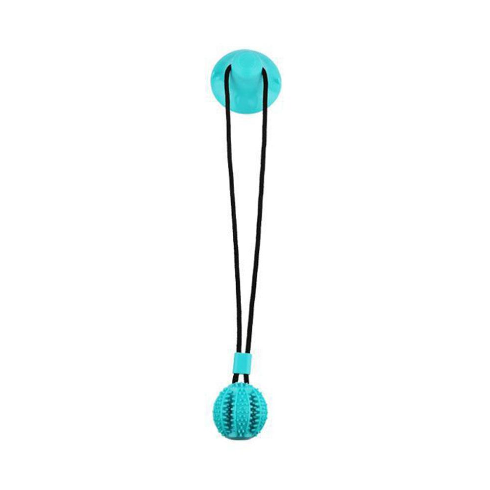 

Игрушка для собак на присоске, игрушка для раздачи еды щенкам, чистка зубов, веревочные игрушки для агрессивных любителей жевать, игрушка для собак «Перетягивание каната» S Ball Dia. 5cm синий