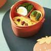 Strawberry Lunch Box Creative Children 3 Compartments Fruits Food Container Lunch Box Office Worker Picnic Packing Lunch Box