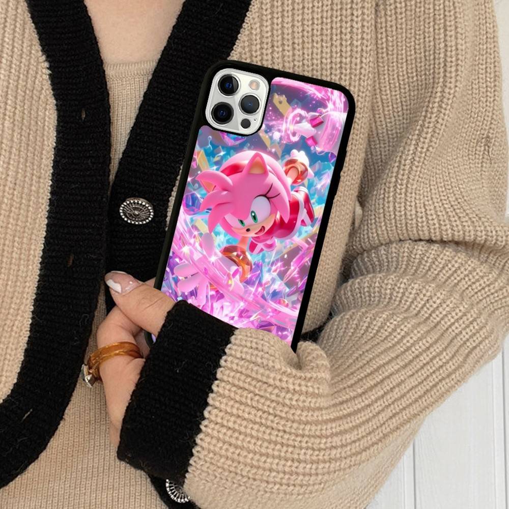 Game S-Sonic Movie Anime PC+TPU Shockproof Protective Phone Case For IPhone17 14 15 16 Pro Max 13 12 11 17 Air