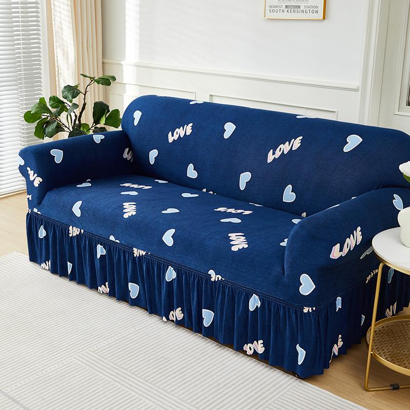 Elastic Sofa Cover All-Inclusive Cover Nordic Style Sofa Cover Non-Slip Fabric Skirt Sofa Cover