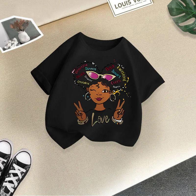 Children T-shirt Kid T Shirt 2-13Y Cool Girl Printed Kids 100% Cotton Clothes Tshirt Tops Tee