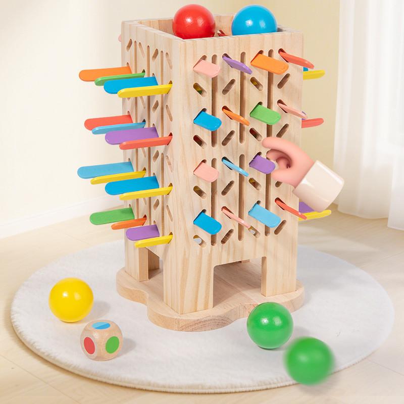 Wooden 5in1 Stack And Balance Game For Kids Educational Family Fun