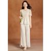 Women's Lace Chiffon Two-Piece Pant Set