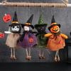 Halloween Festive Decor Hanging Decoration Spooky Pumpkin/Ghost/Witch/Black Cat Doll Ornament with Party Decoration