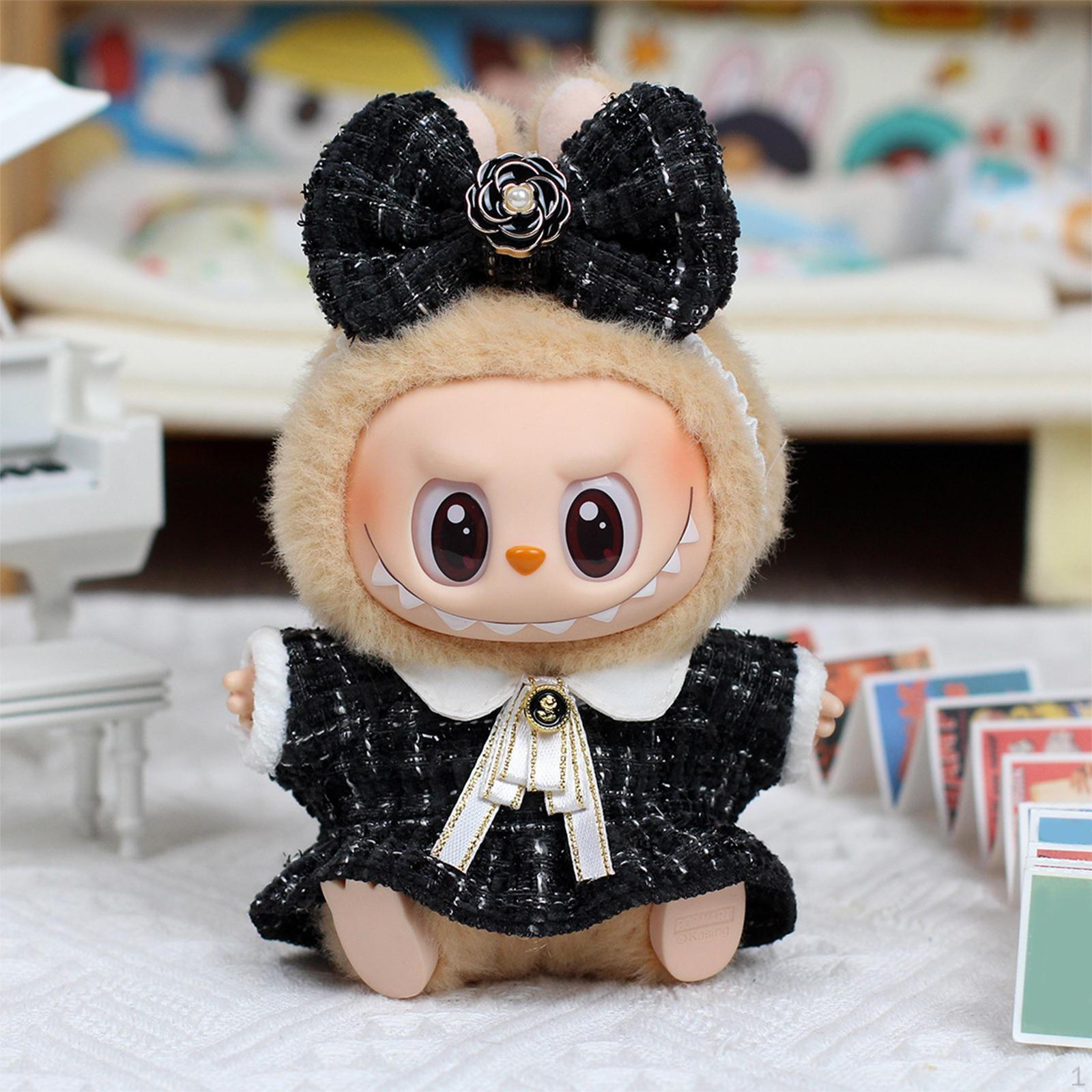 

Кукольный костюм, платье, коллекционный комплект одежды, миниатюрный костюм для 6,69 дюймов чёрный