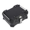 25L Motorcycle Top Box Aluminum Alloy Quick Release Water Resistant with Safety Lock Universal Rear Top Case for Helmet