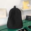 Lightweight Corduroy Backpack Large Capacity Casual Students Daypack Solid Color School Bag  Travel