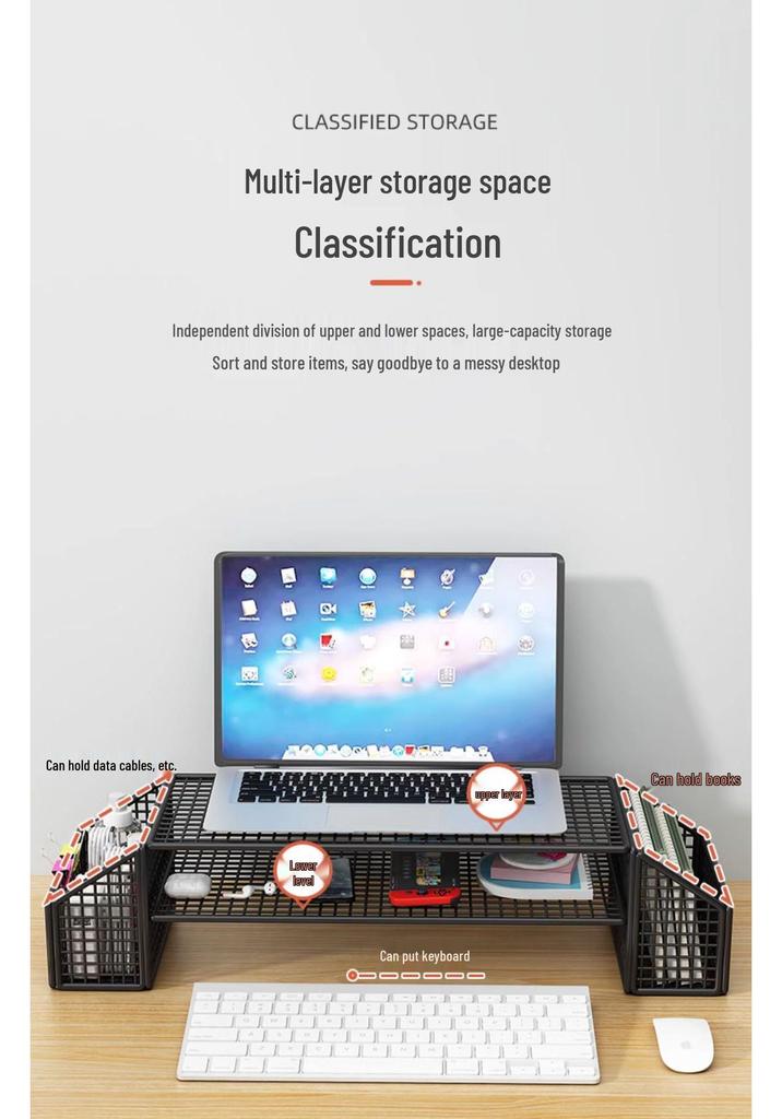 Schmiedeeiserner Ständer zur Laptop-Kühlung und Monitor-Höhenverstellung
