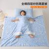 New Cotton Four-Layer Gauze Children's Stomach Protection Anti-Kick Sleeping Bag Cover