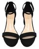 Frühling 2026 Sandalen mit klobigem Absatz und offenen Zehen - Europäisch-Amerikanischer Stil mit einzelnem Riemen und Schnalle