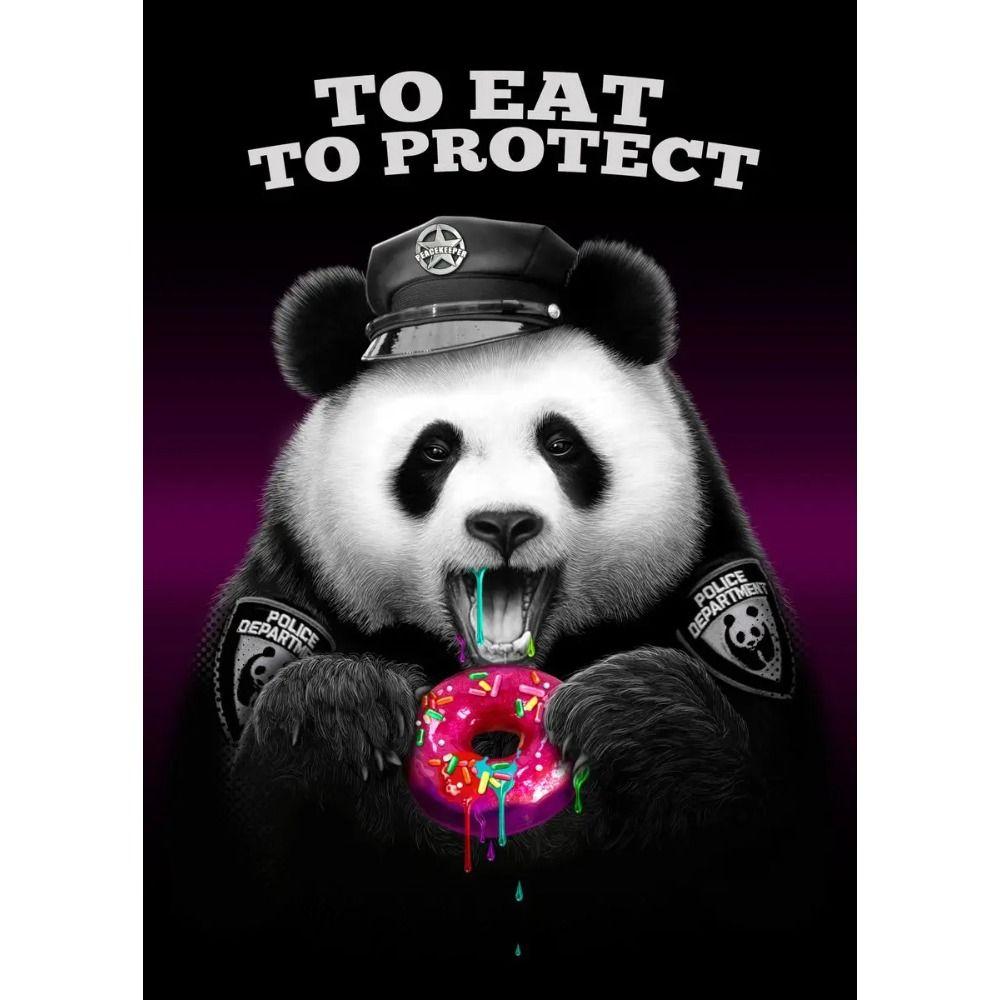 Metal Sign Panda Noodle Retro Wall Decor Metal Plate 20x30 Cm
