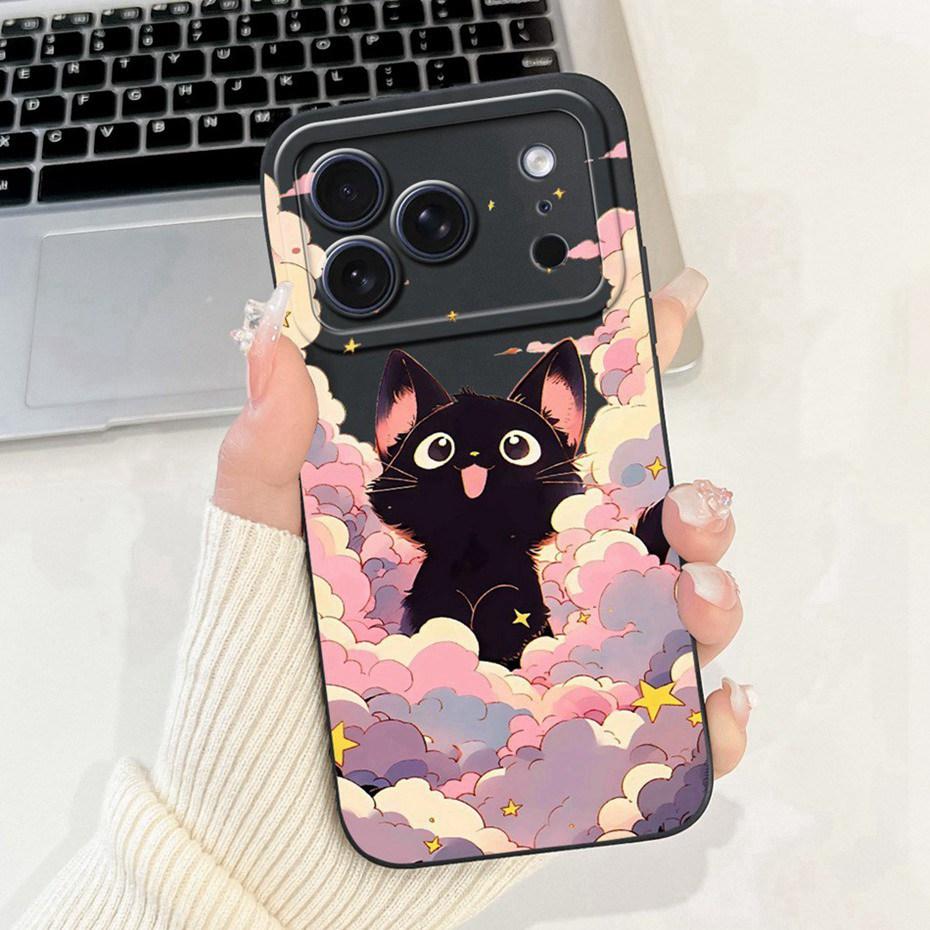 Cute Cartoon Phone Case For iPhone 17 Pro Max 17 Air Soft Silicone Shockproof Cases For iPhone17 17Pro 17Air Covers Bumpers