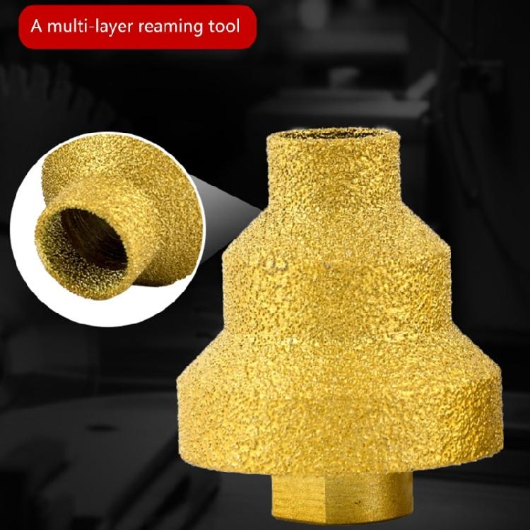 Step Chamfer Drill Bit Multi Layer Tapered Reamer 20-35-50mm Multilayered Cone Reamer for Metal, Wood, Concrete, Tile