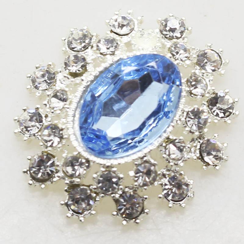 25x28mm Korean Alloy Rhinestone Acrylic Scarf Buckle Brooch