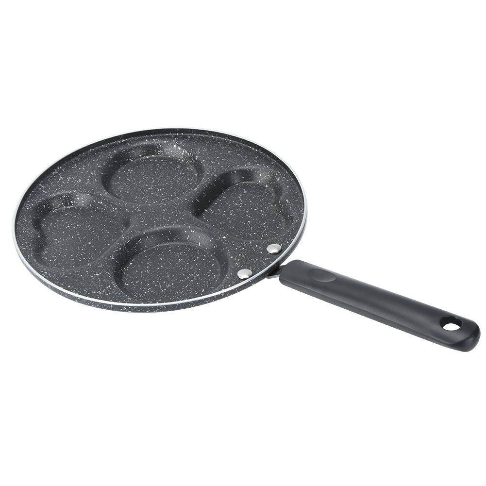 4 Holes Non Stick Coating Frying Pan Home Kitchen Cookware Cooking Tool for Fried Eggs