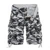 Men's Large Camouflage Multi-Pocket Loose Work Shorts