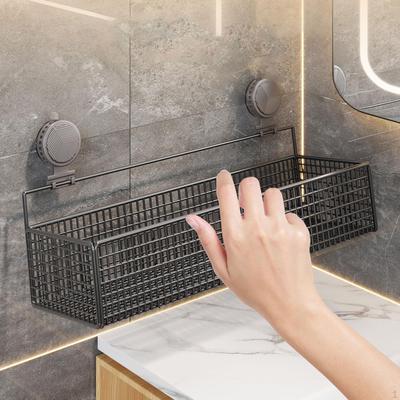 Badezimmer Organizer Regal Mehrzweck Saugbecher Shampoo Aufbewahrungshalter Wandmontiert