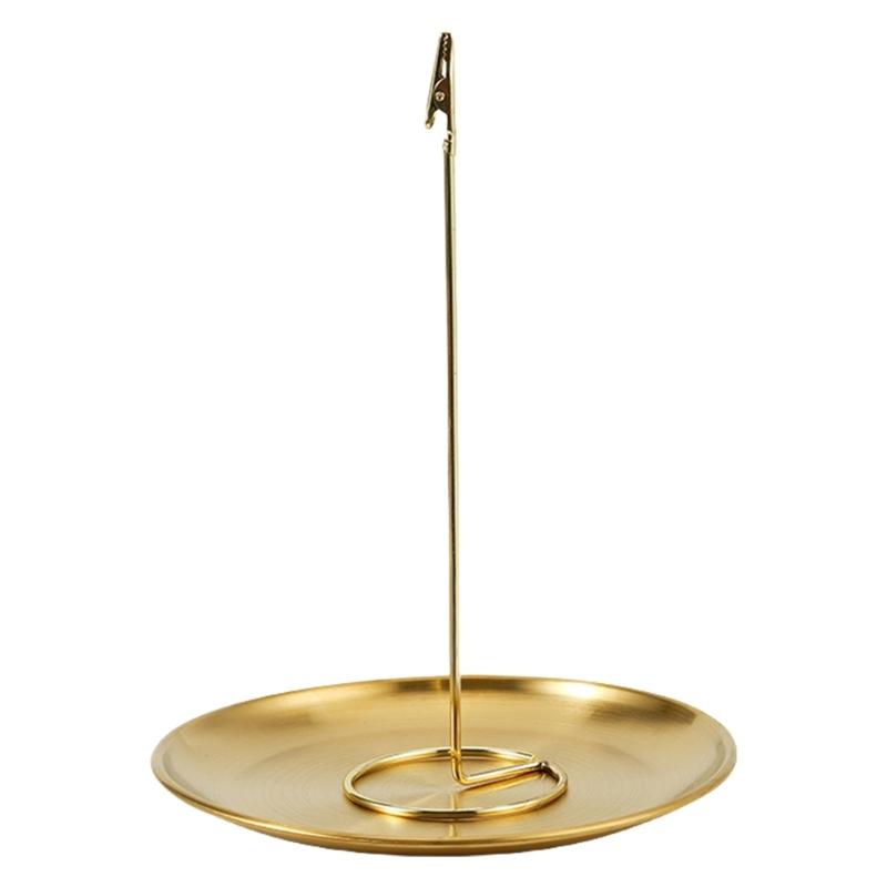 

Multifunctional Incenses Holder and Crocodiles Clip with Ashes Catcher Tray for Meditations Home and Office Desk Decors