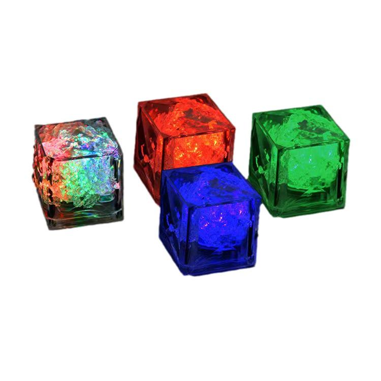 Water-Activated Multicolor LED Ice Cube Lights for Nighttime Ambience