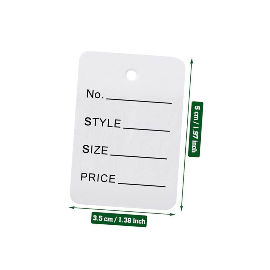 NUOLUX 1000-Piece Clothing Hanging Tag, Easy To Use and Versatile, Slip-On, Pre-Inscribed
