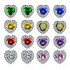 Heart Shape Earrings Full Diamond Effect Micro-Setting Love Zirconia Stud Earrings Romantic Jewelry for Women Girls Everyday Wear Anniversary Gift
