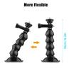 16cm 6.3in Flexible Suction Cup Mount Windshield Suction Cup Phone Mount 360 degrees Rotatable 1 4 Inch Screw Connector
