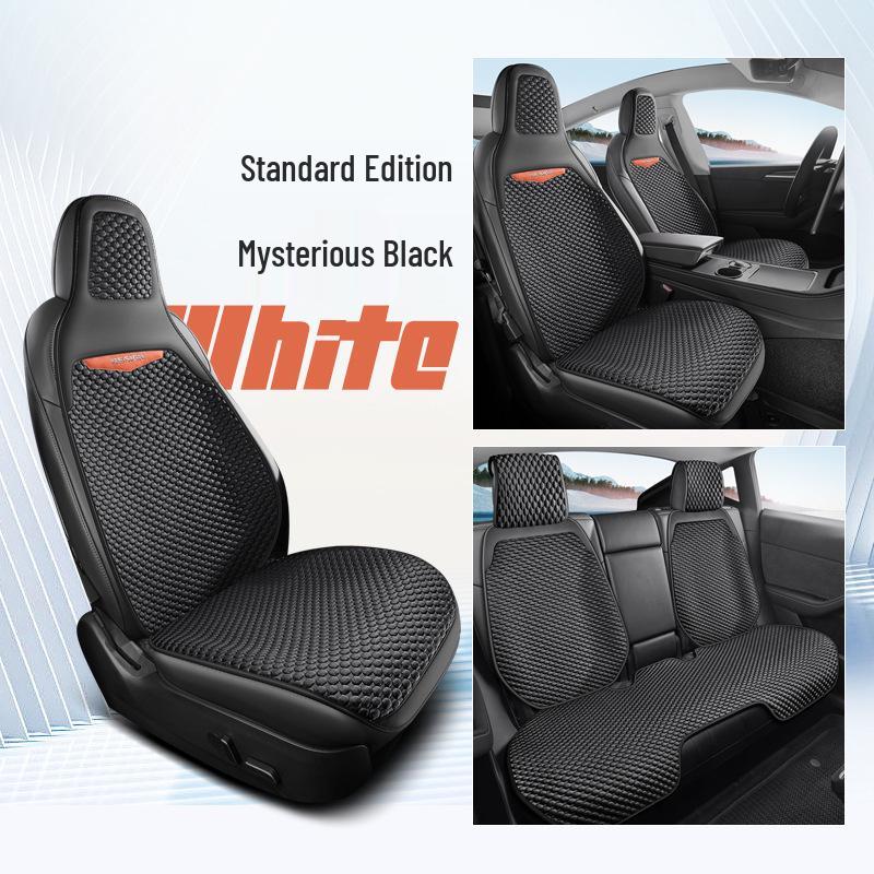 Universal Four-Season Car Seat Cushion: New Energy One-Piece Saddle Cover with Half-Wrap Design