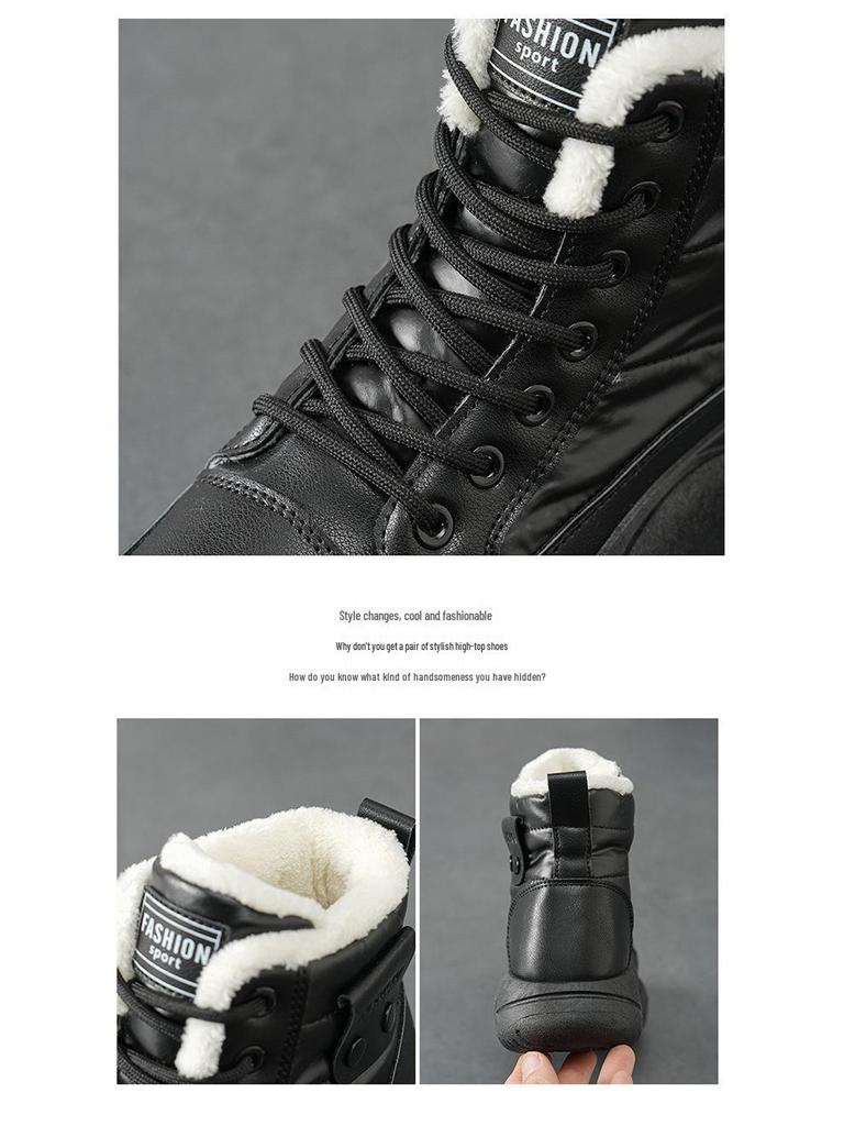 2023 Women's Versatile High-Top Snow Boots with Velvet Lining