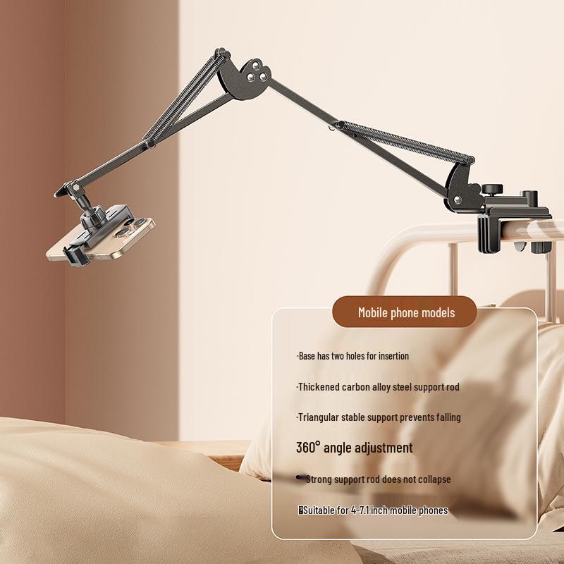Adjustable iPad and Tablet Bedside Cantilever Stand for Live Streaming & Overhead Shots