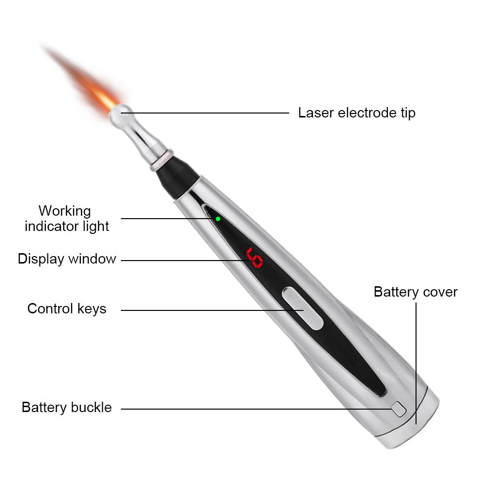 Electric Laser Acupuncture Therapy Meridian Energy Pen Body Massager Pain Relief