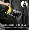 Car Trash Includes Trash Bags Magnetic Small Item Car Rear Easy Black Can, Hook-Type, (2 Rolls), Closure, Waterproof, Odor-Proof, Space-Saving,