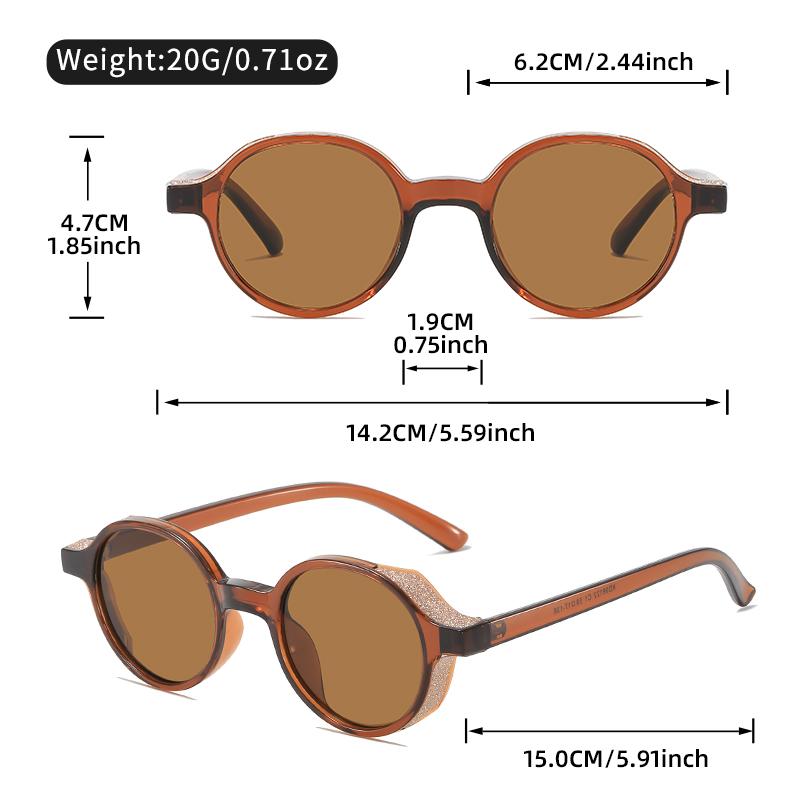 Classic Small Round-framed Sunglasses, Fashionable and Trendy Travel, Party and Gathering Sunglasses