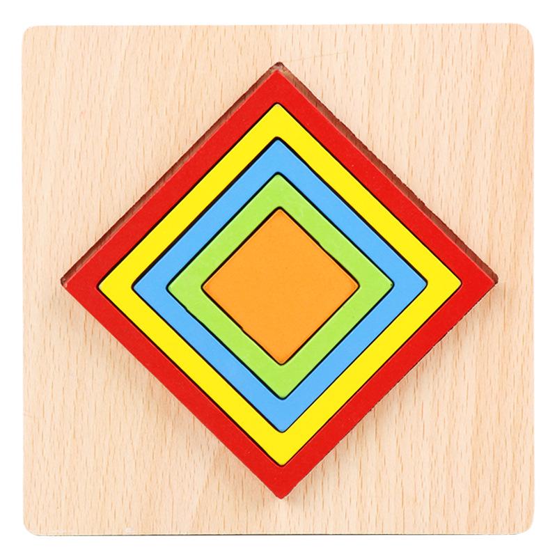 Toddler Puzzles Wooden Toys Montessori Shape Classification Geometric Puzzles Preschool Learning Early Education