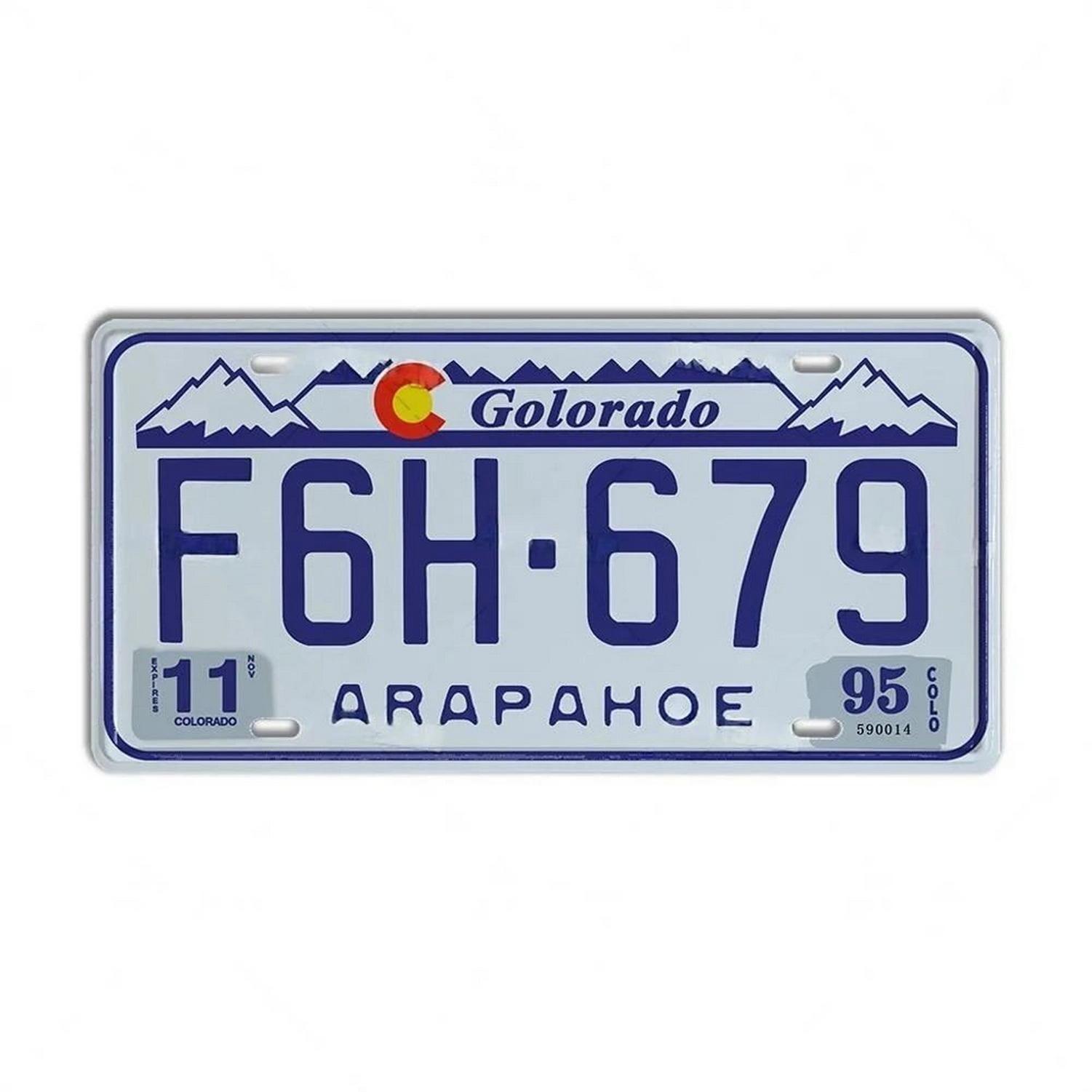 

Номерные знаки штатов для настенного художественного оформления Металлические жестяные знаки Винтажные бирки Металлические автомобильные знаки для кафе, баров, клубов, гаражей, пабов 15x30cm